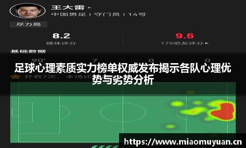 足球心理素质实力榜单权威发布揭示各队心理优势与劣势分析